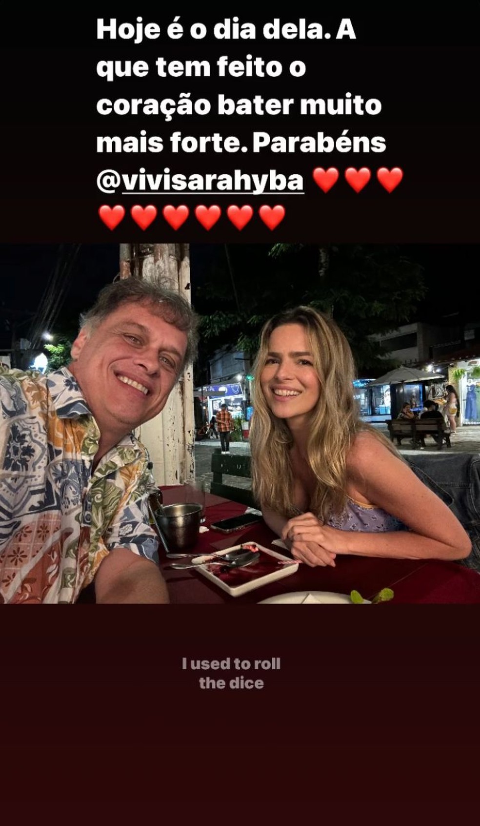 Guilherme Fontes e a namorada, Viviane Sarahyba — Foto: Reprodução / Instagram