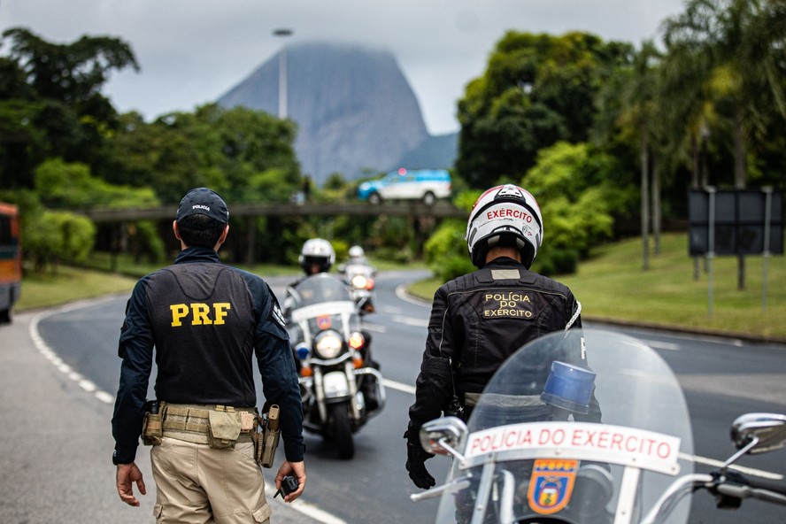 Mais de mil agentes, entre polícias Federal, Militar e Rodoviária Federal, estão em operação especial de segurança para encontro do G20