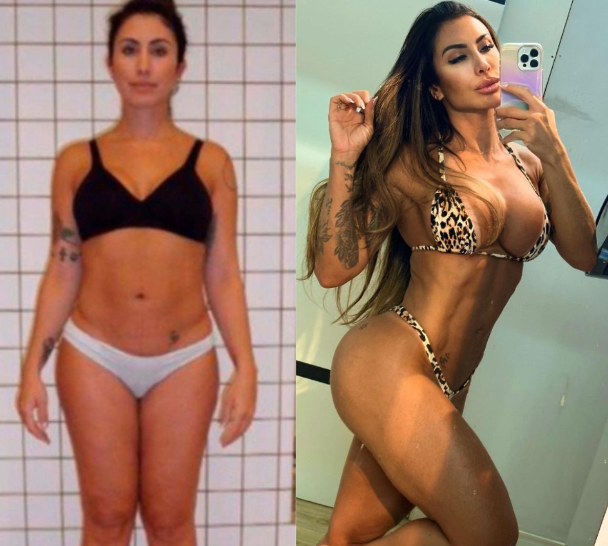 Jaque Khury, do "BBB 8", também passou por uma mudança significativa — Foto: Reprodução