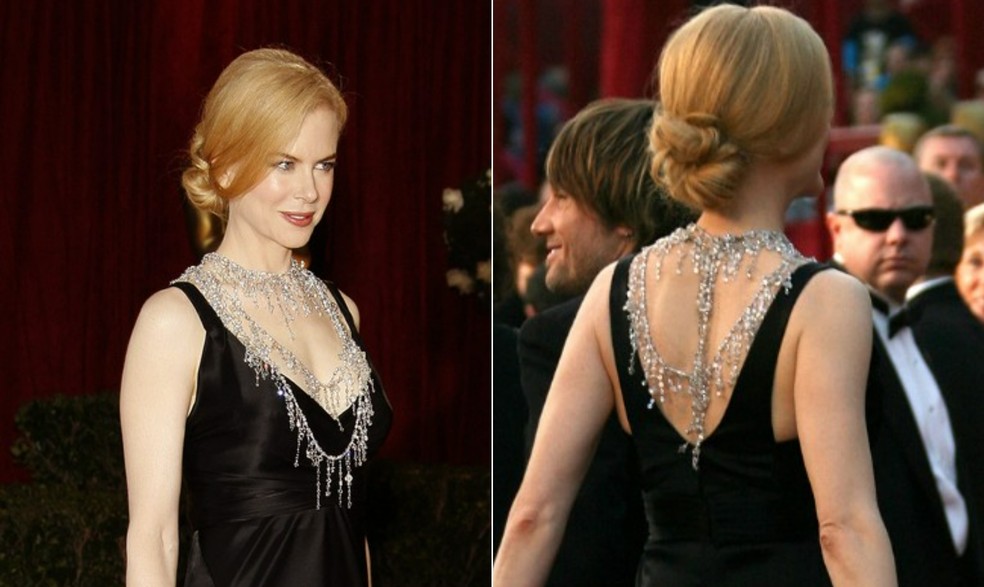 Nicole Kidman no Oscar de 2008 — Foto: Reprodução