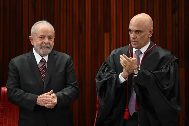 O presidente Lula e o ministro Alexandre de Moraes