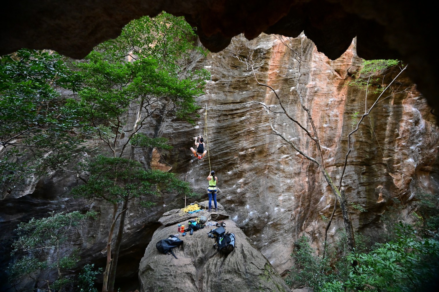 Escalada impulsionou o turismo na Serra do Cipó — Foto: Divulgação / Debora Garcia