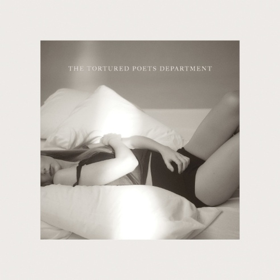 Capa do álbum 'The Tortured Poets Department', de Taylor Swift — Foto: Reprodução