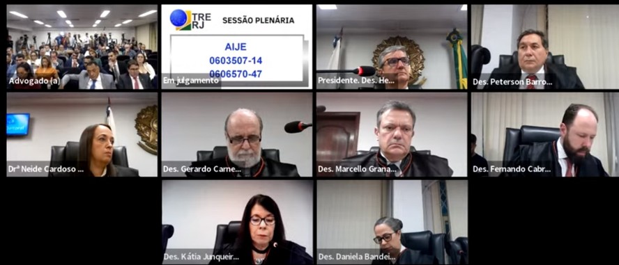 Plenário do TRE do Rio de Janeiro julga ações contra Castro