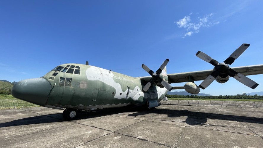 No Museu Aeroespacial (MUSAL) está exposto o Hércules C-130