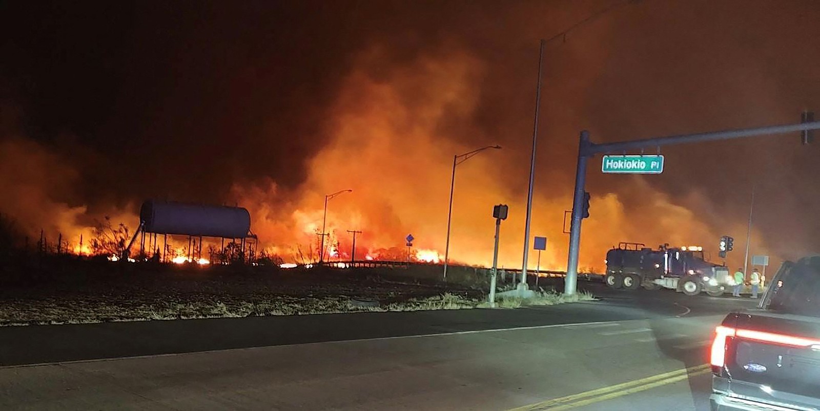 Incêndio em ilha do Havaí, nos EUA — Foto: AFP