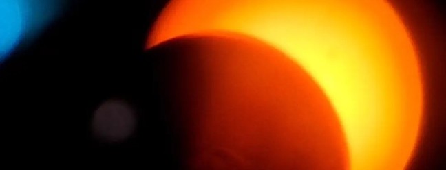 Eclipse acontece em São Luís, Maranhão — Foto: Reprodução/Ilha da Ciência