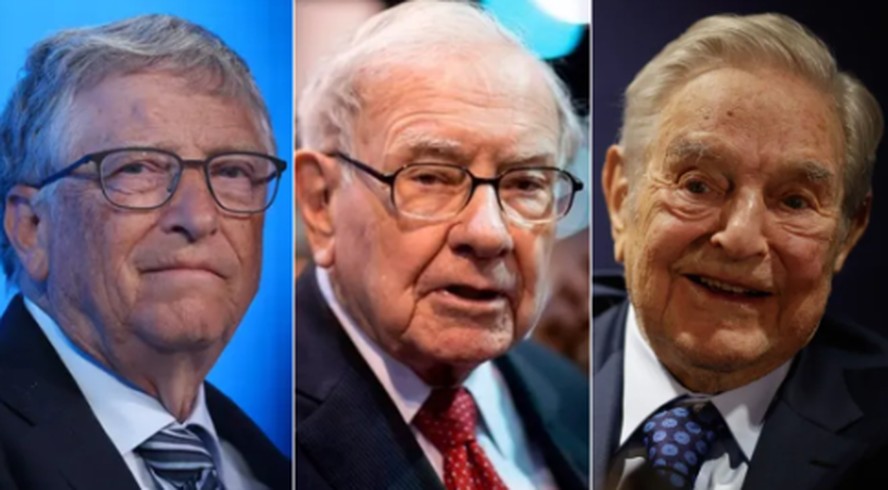 Bill Gates, Warren Buffet e George Soros
