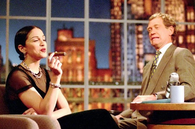 Madonna e David Letterman em entrevista  de 1994