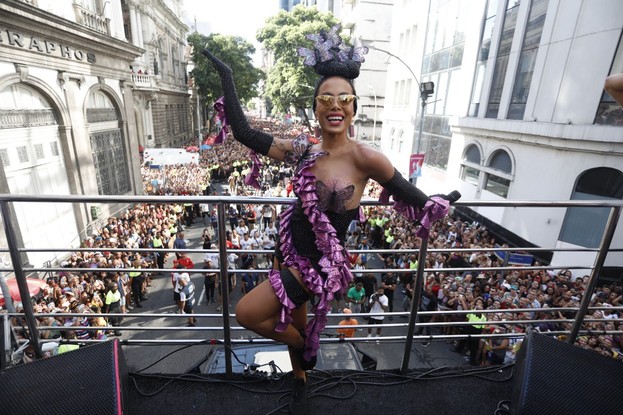 Bloco da Anitta no Centro do Rio no último fim de semana de carnaval