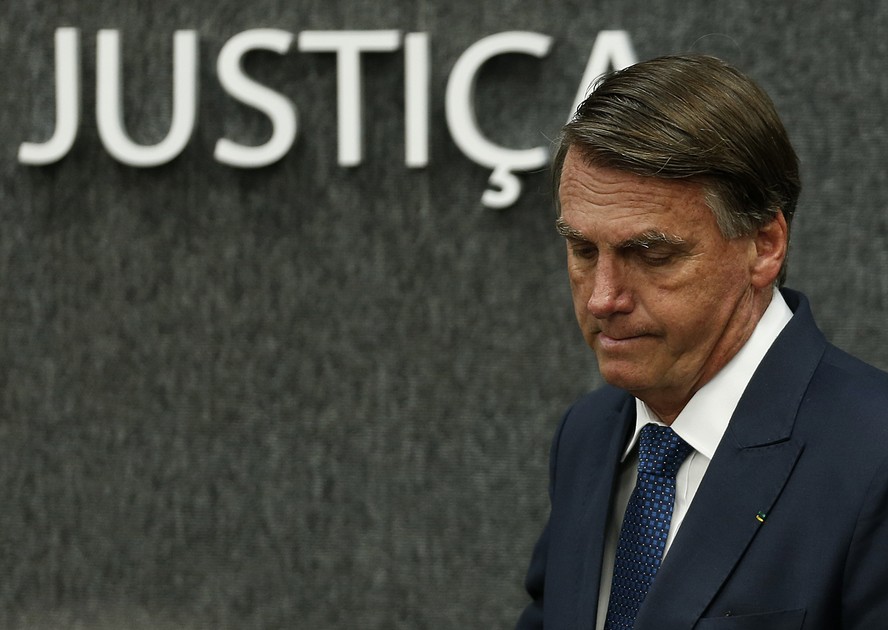 O presidente Jair Bolsonaro participa de cerimônia no Conselho Nacional de Justiça