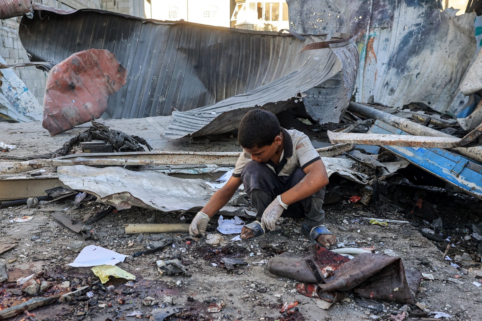 Israel afirmou na sexta-feira que "diferenças" persistem nas negociações indiretas, mediadas por Catar, EUA e Egito com o Hamas — Foto: Eyad Baba/AFP