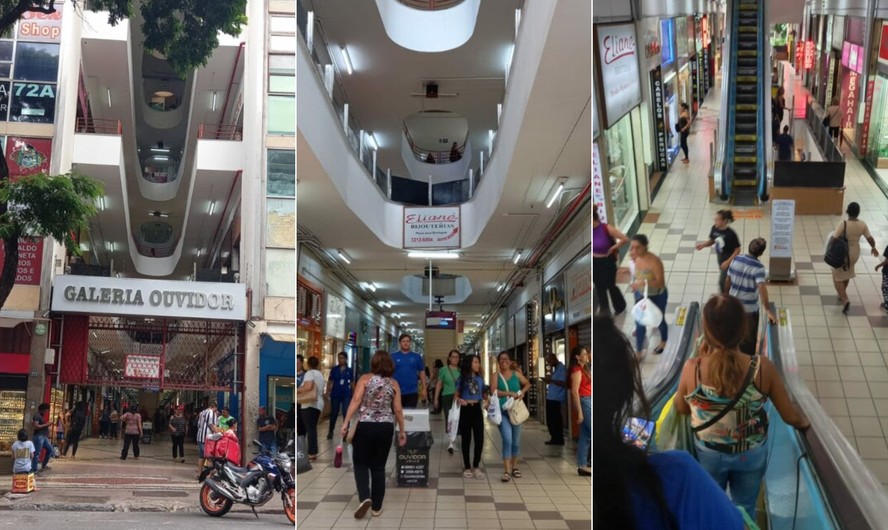 Cenas da Galeria Ouvidos, no Centro de Belo Horizonte