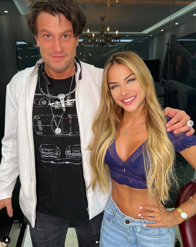 O dentista Rafael Puglisi e a influenciadora digital e ex-BBB Gabi Martins — Foto: Reprodução/Instagram