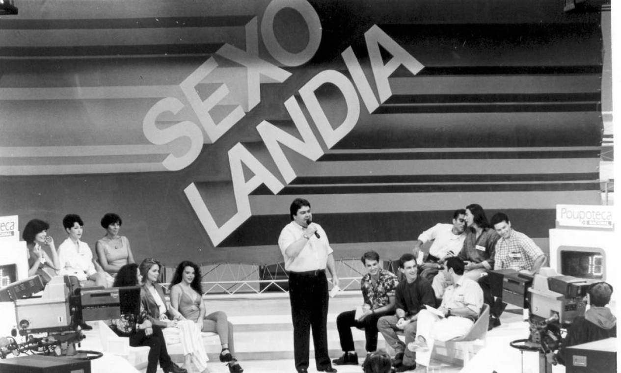 Quadro “Sexolândia” expunha a intimidade de atrizes e atores (1993) — Foto: TV Globo / Divulgação