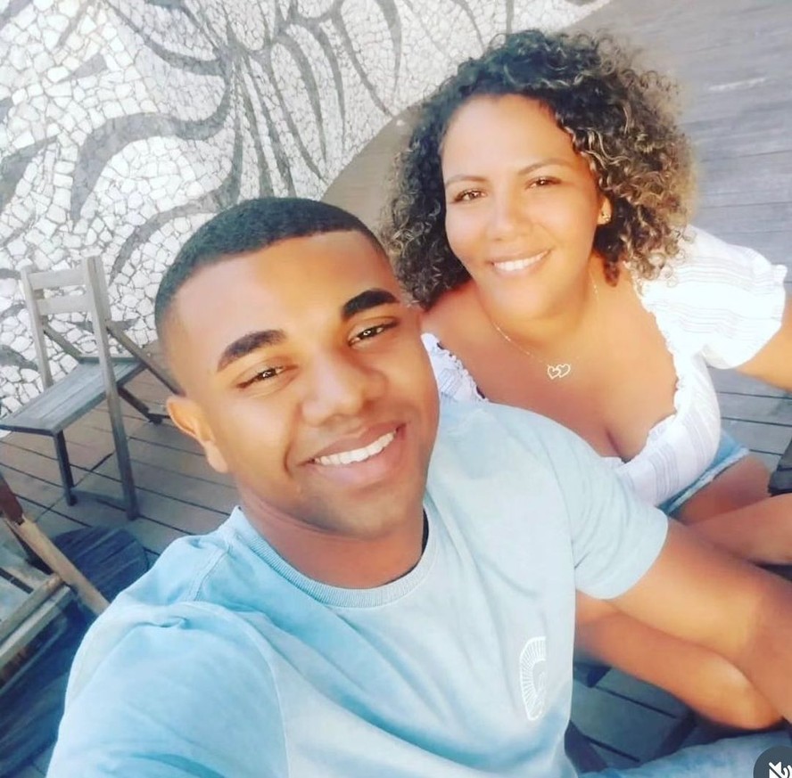 Davi Brito e Mani Reggo antes do brother entrar na casa