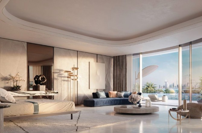 Projeto de interior para cobertura mais cara de Dubai — Foto: Nakheel Properties and Provident Estate