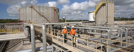 Polo Norte Capixaba, conjunto de campos em terra no Espírito Santo — Foto: Petrobras/Divulgação