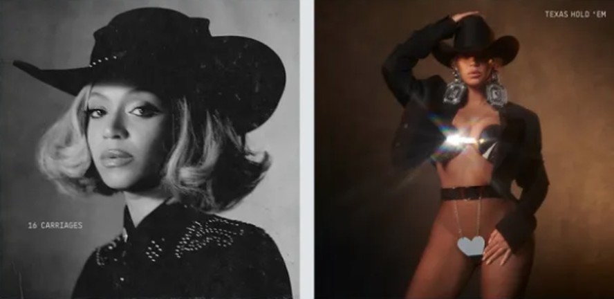 Beyoncé em capa de novos singles