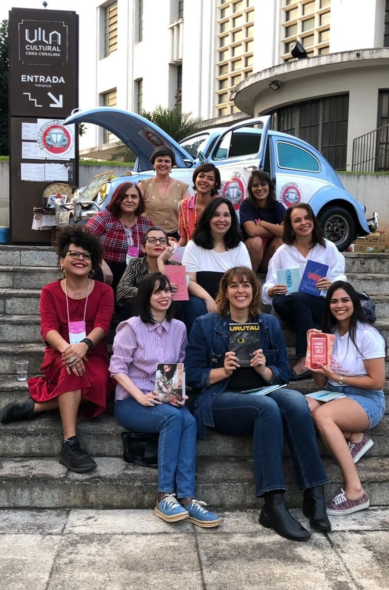 Escritoras de Goiânia, na Vila Cultural Cora Coralina — Foto: Geovana Rodrigues/Divulgação