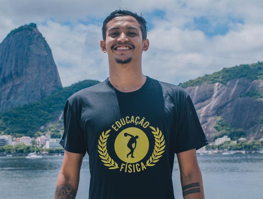 O personal trainer Luis Felipe Alves do Nascimento