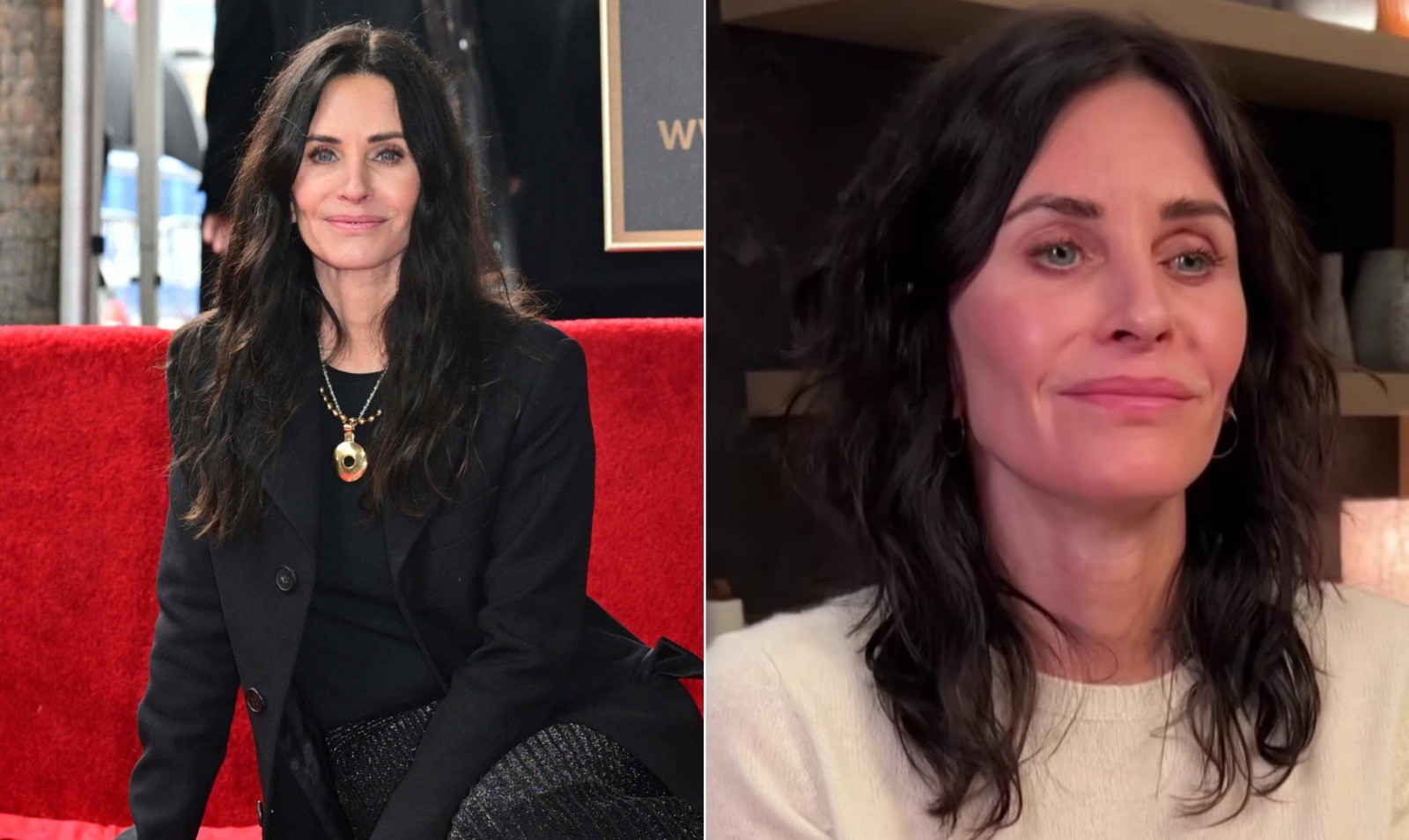 Courteney Cox busca reverter os exageros de procedimentos com a desarmonização da face — Foto: Reprodução/Instagram