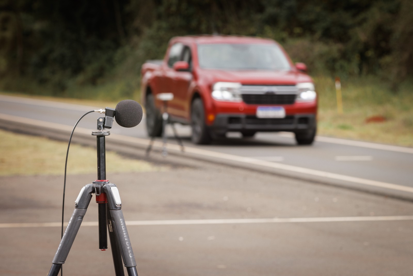Testes de ruídos de passagem em carros da Ford — Foto: Divulgação