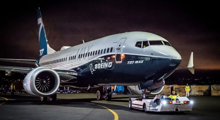 O modelo Boeing 737 Max, da Boeing