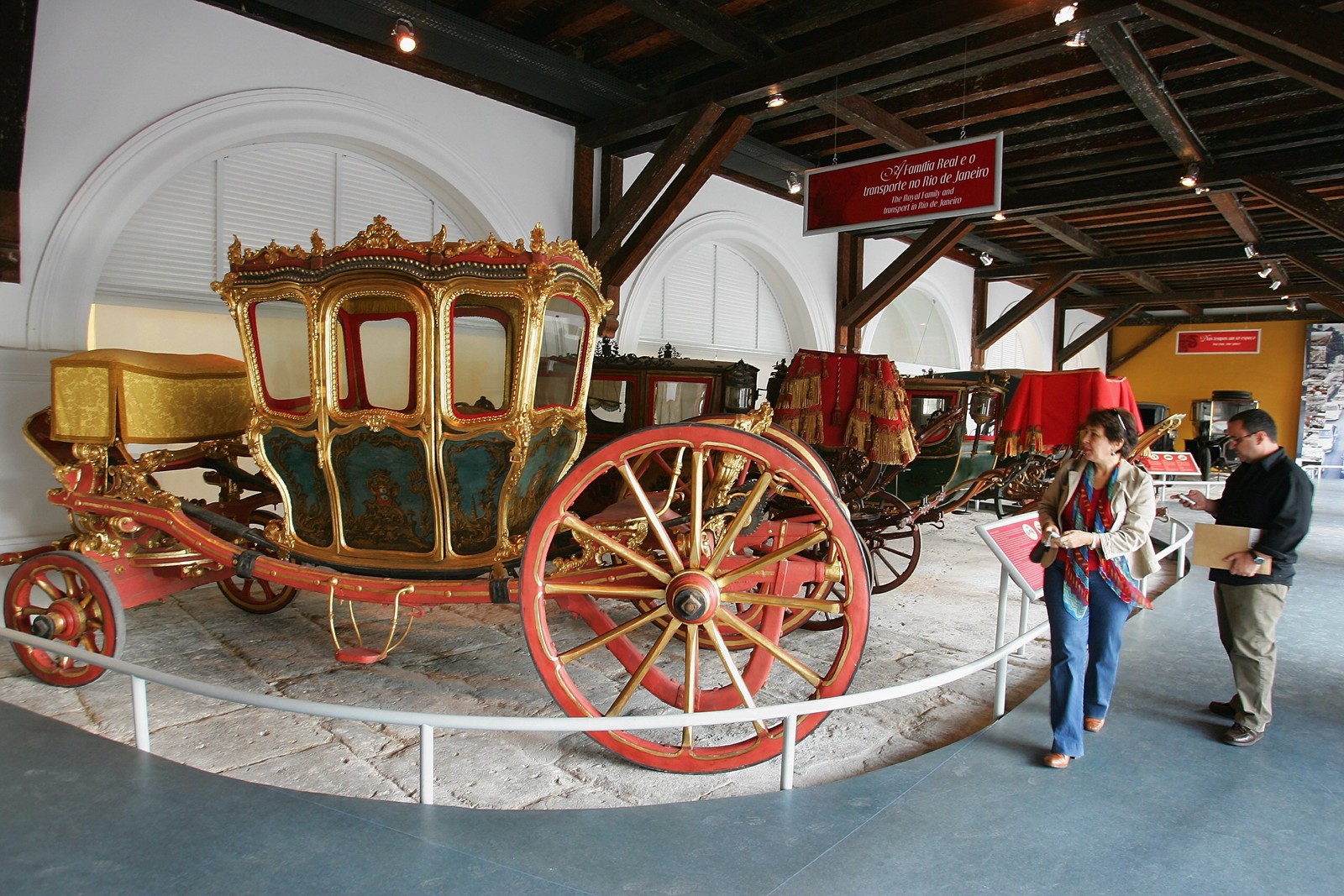 Museu Histórico Nacional exibe carruagens utilizadas pela Família Real — Foto: Marco Antônio Teixeira