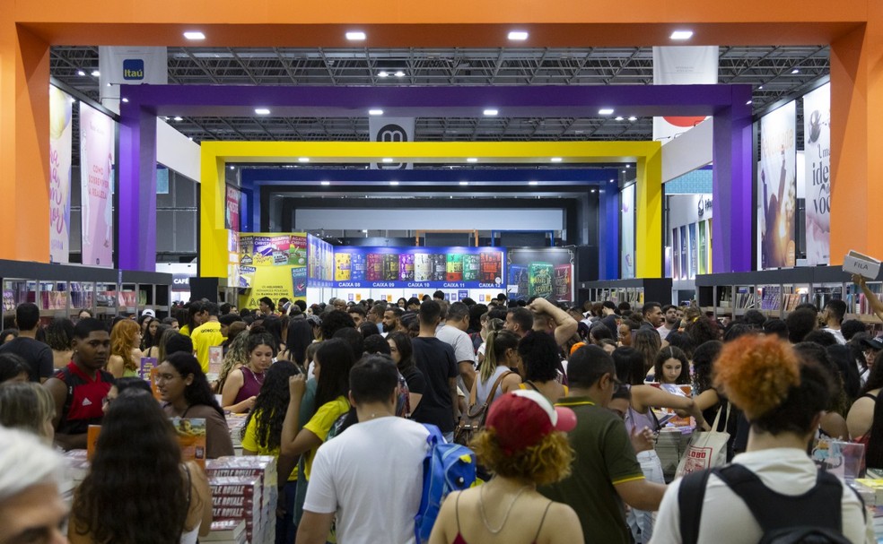 Bienal Do Livro no Riocentro, um dos principais centros de evento da cidade — Foto: Leo Martins/Agencia O Globo