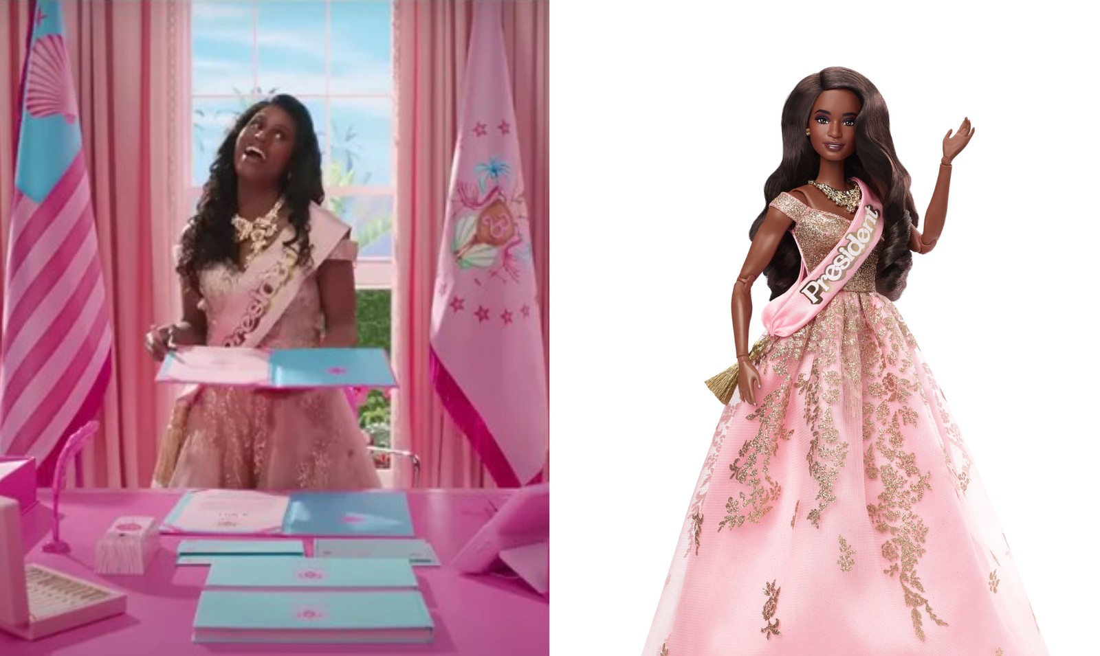 Issa Rey e sua Barbie presidente