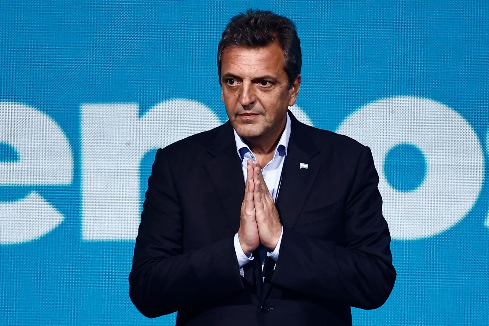 Sergio Massa é o candidato peronista nas eleições argentinas de 2023 — Foto: Emiliano Lasalvia/AFP