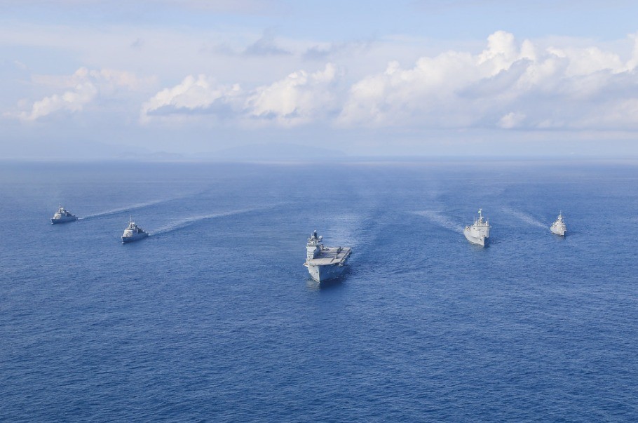 O Atlântico é tido como o principal navio da frota brasileira no momento — Foto: Divulgação Marinha