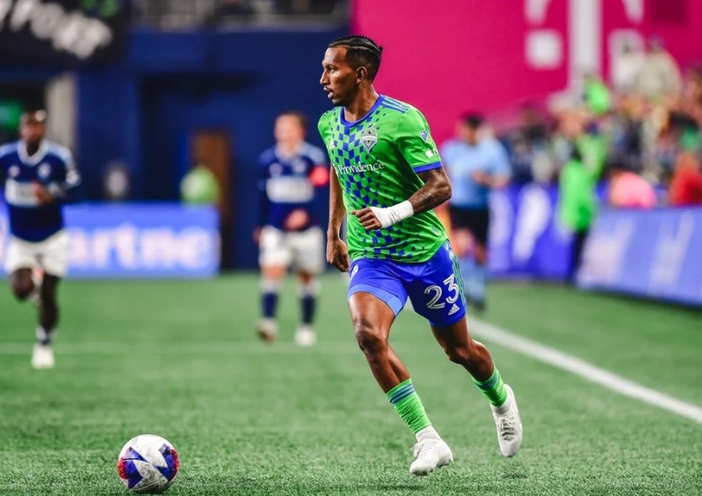 Léo Chú, atacante ex-Grêmio e Ceará — Foto: Divulgação/Seattle Sounders