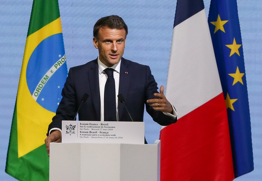 Fórum Econômico Brasil x França, com a presença do Presidente da França, Emmanuel Macron