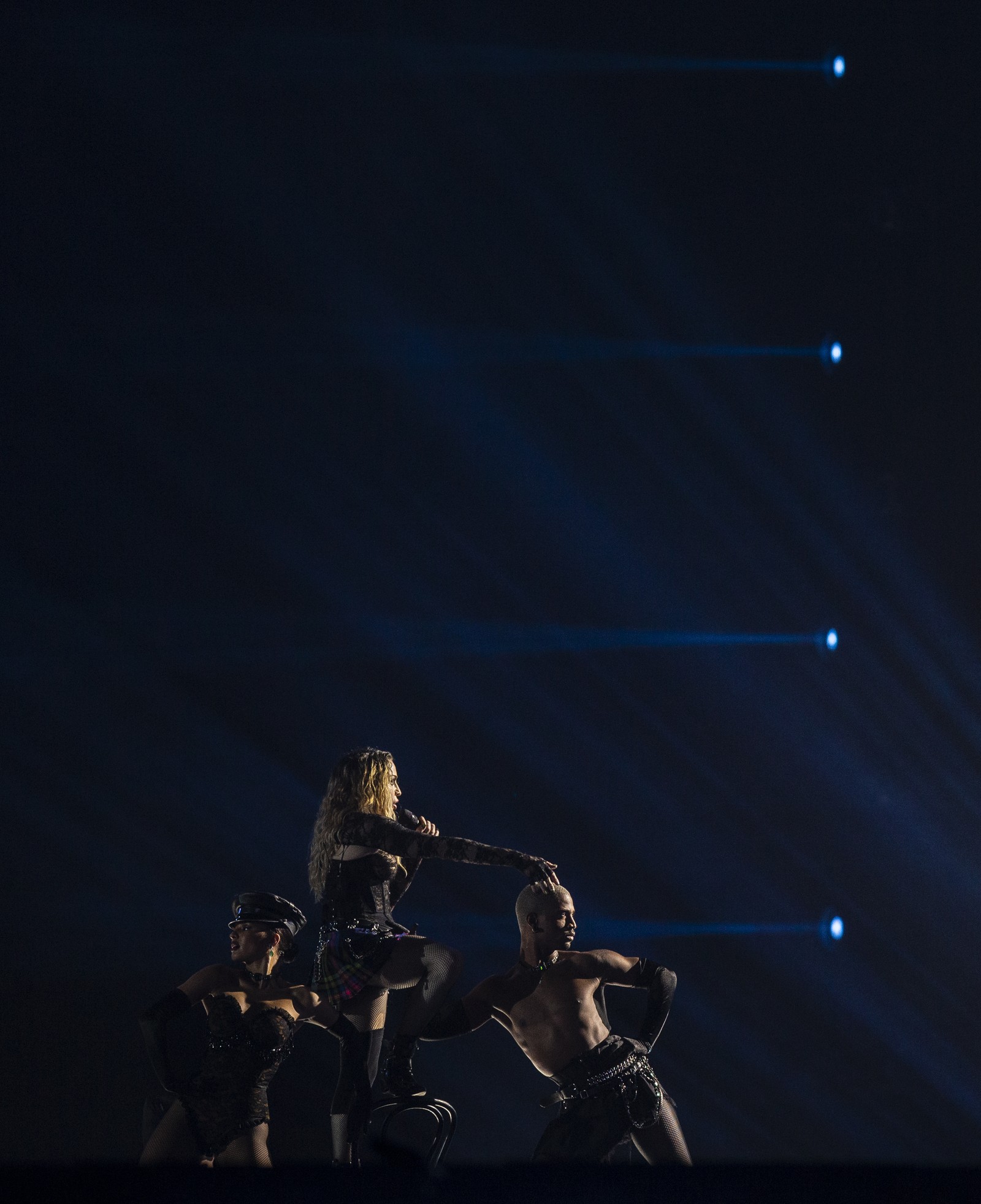 Ensaio geral para o show da Madonna na Praia de Copacabana, Rio de Janeiro — Foto: Alexandre Cassiano