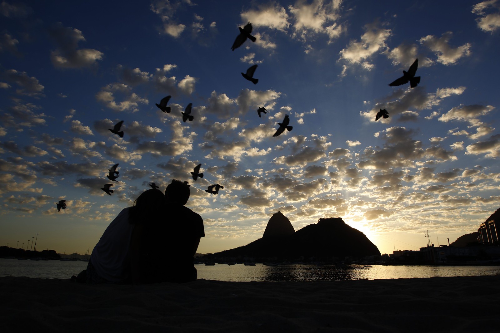 A Praia de Botafogo — Foto: Custodio Coimbra
