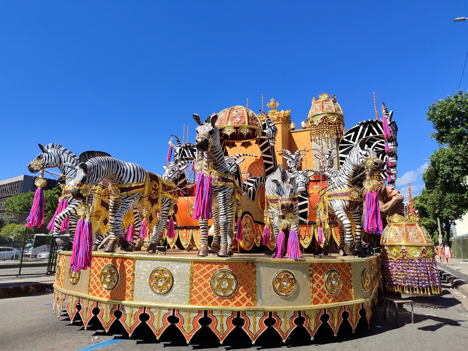Alegoria vai trazer zebras e muita cor — Foto: Carmélio Dias