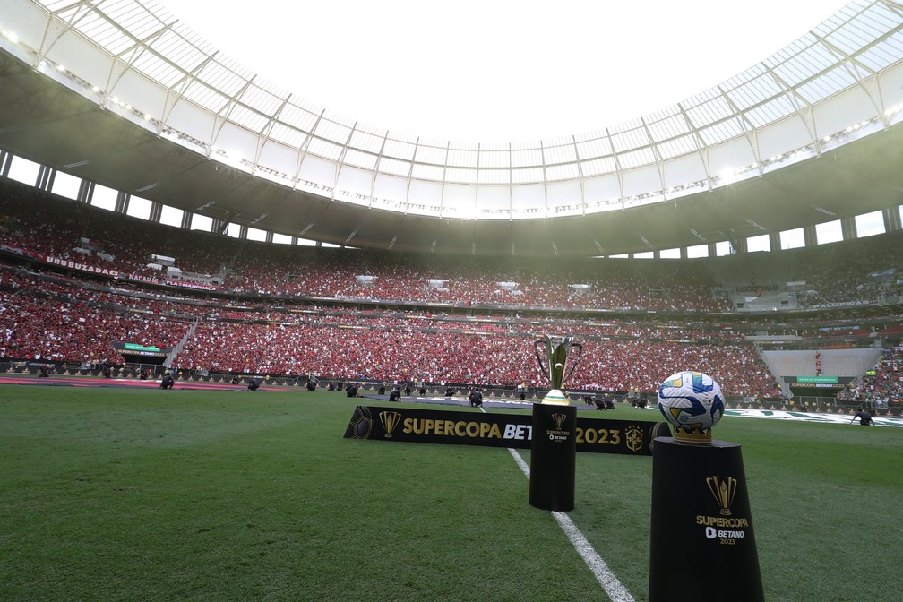 Mané Garrincha foi palco da Supercopa do Brasil em 2023 — Foto: Bruno Spada / CBF