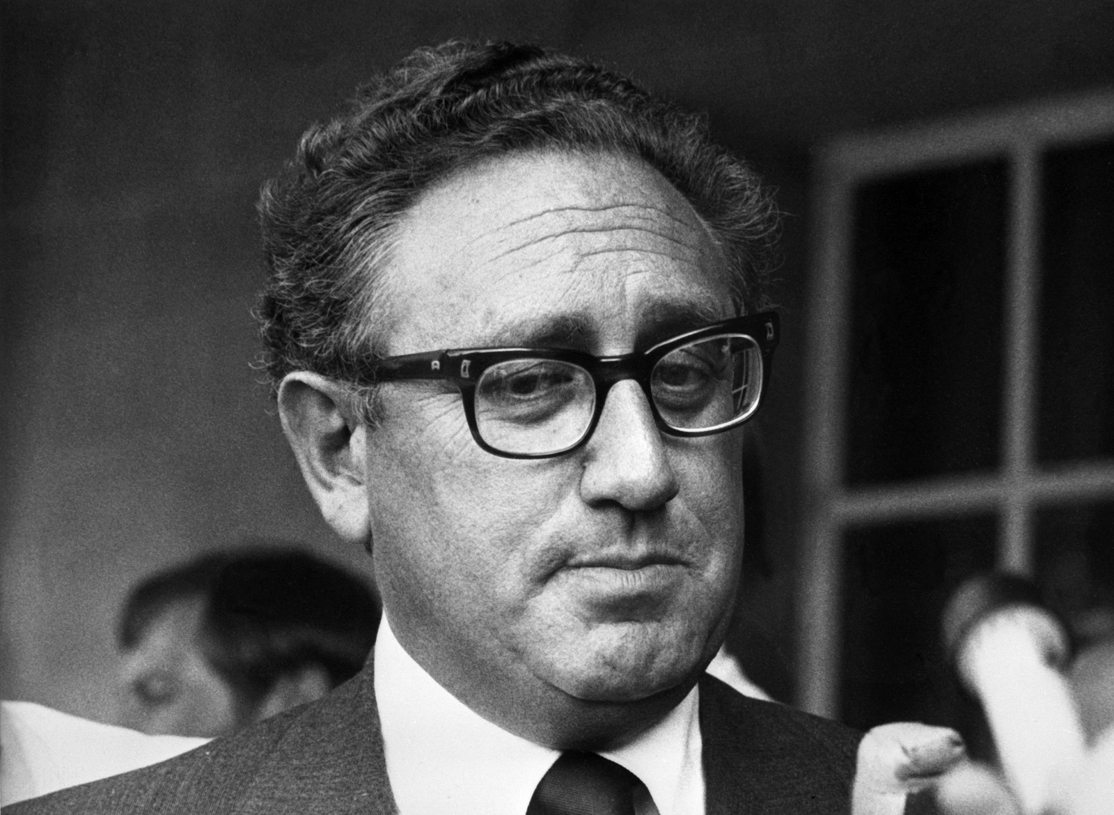 O secretário Henry Kissinger em visita a Tel Aviv, em março de 1974 — Foto: AFP