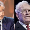 Warren Buffet (à direira na montagem) disse a Bernard Arnault que 80 anos é cedo para se aposentar - Montagem