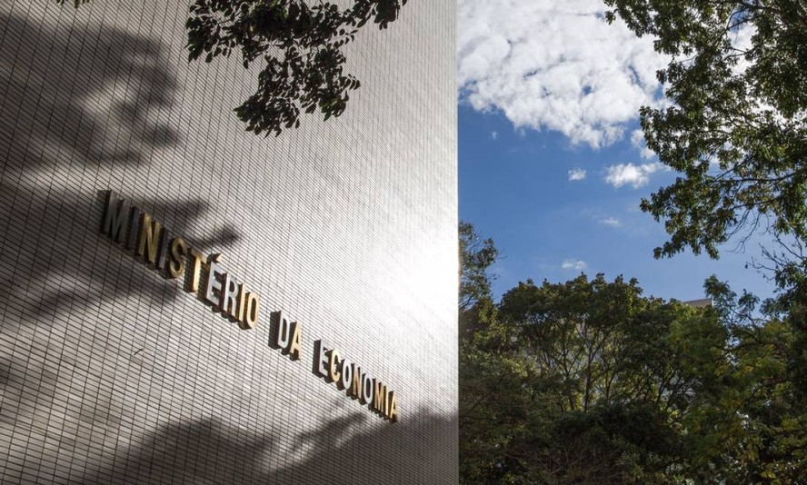 Fachada do Ministério da Economia, em Brasília