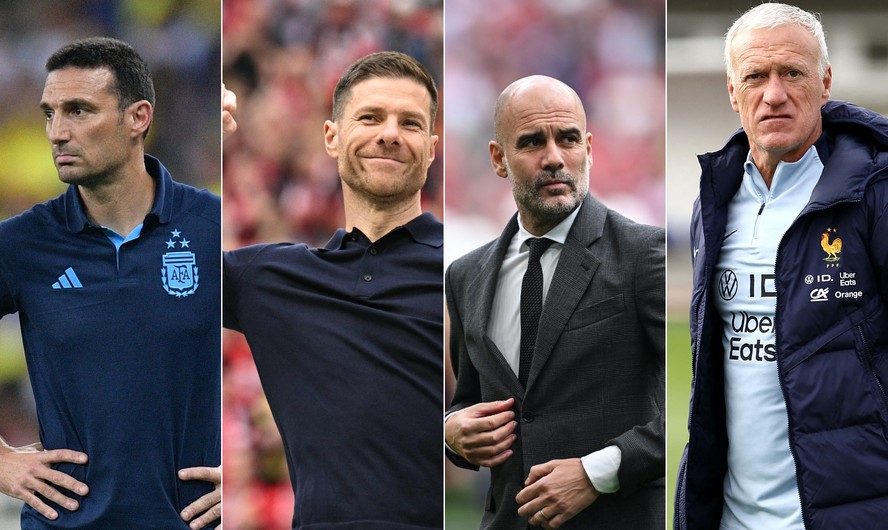 Scaloni, Xabi Alonso, Pep e Deschamps: das Copas à beira do campo