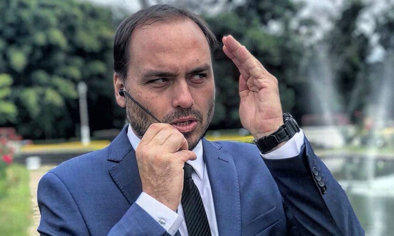 Carlos Bolsonaro é vereador no Rio de Janeiro pelo partido Republicanos  — Foto: Reprodução