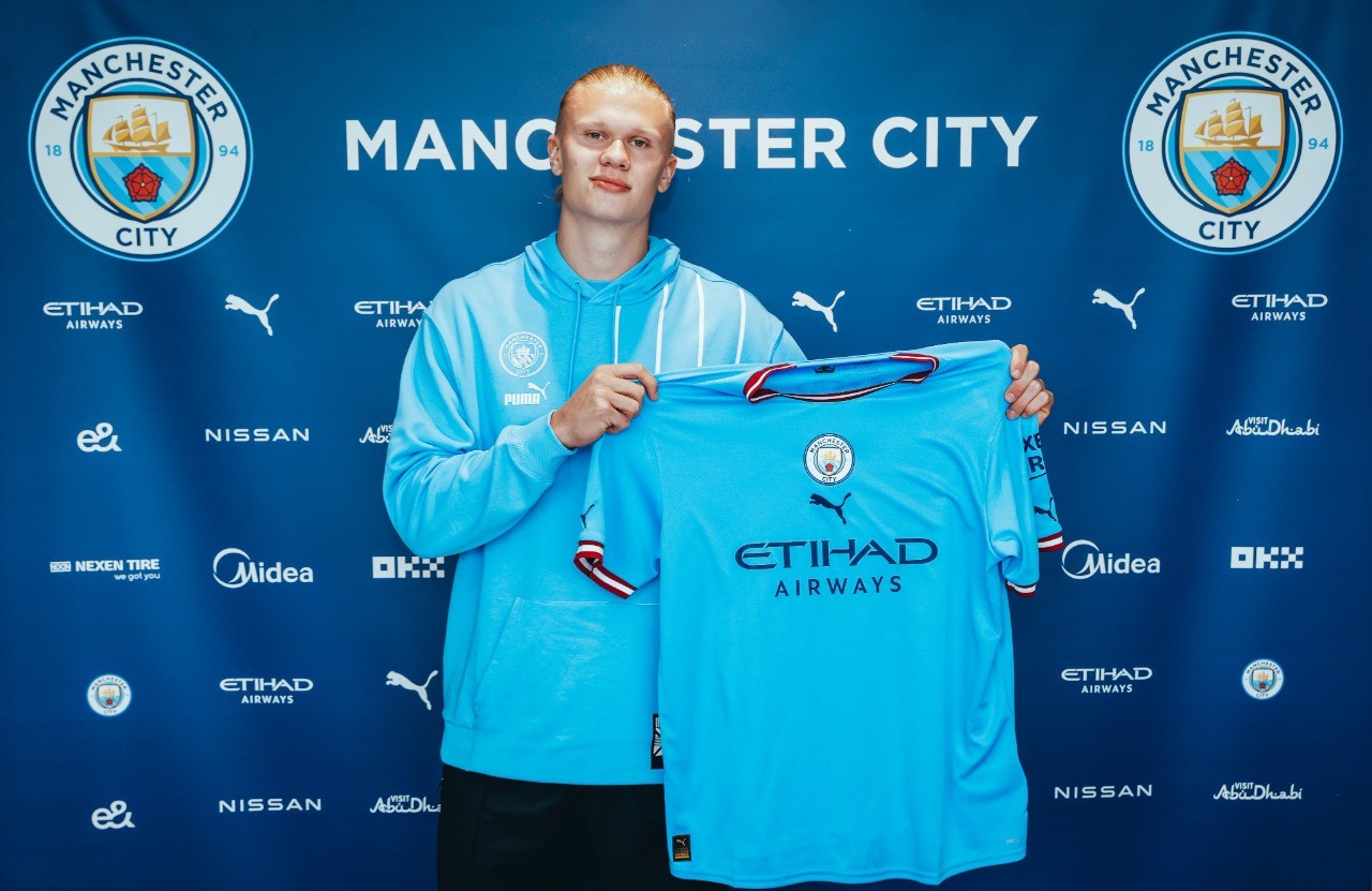 Haaland trocou o Borussia Dortmund pelo Manchester City — Foto: Divulgação