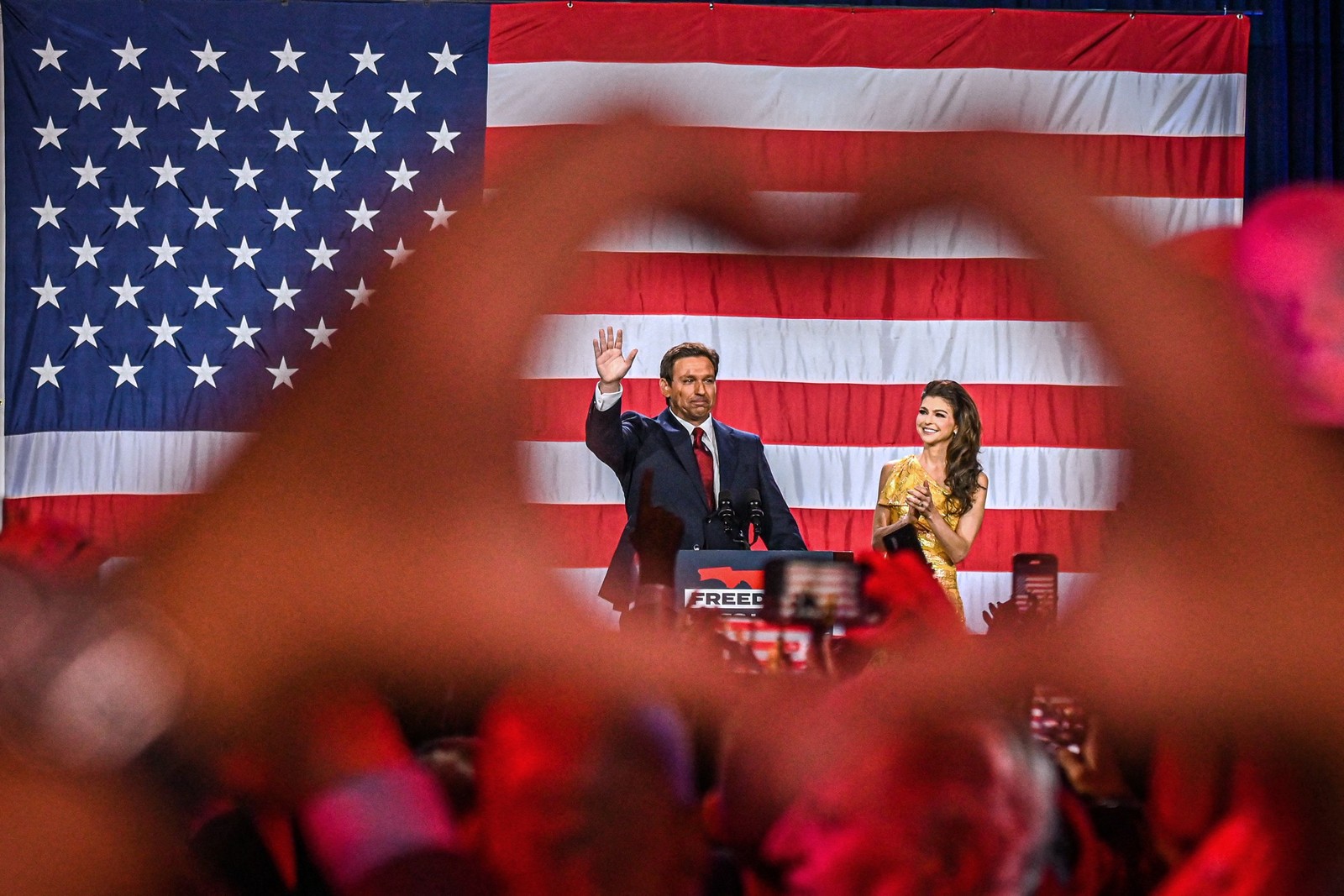 Governador da Flórida, Ron DeSantis, é badalado como possível candidato presidencial republicano para 2024  — Foto: GIORGIO VIERA/AFP