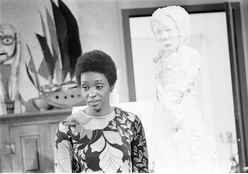 Léa Garcia - "Selva de pedra" – 1ª versão, 1972 — Foto: Reprodução TV Globo