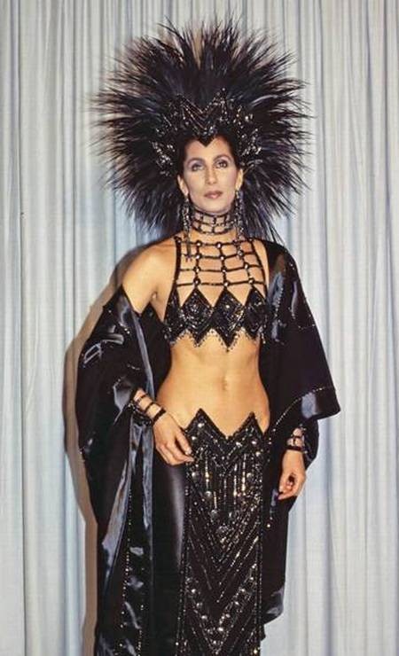Cher no Oscar de 1986 — Foto: Reprodução