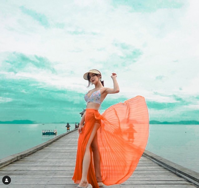 Ela também compartilhava fotos de viagens a cenários paradísiacos  — Foto: Reprodução/Instagram