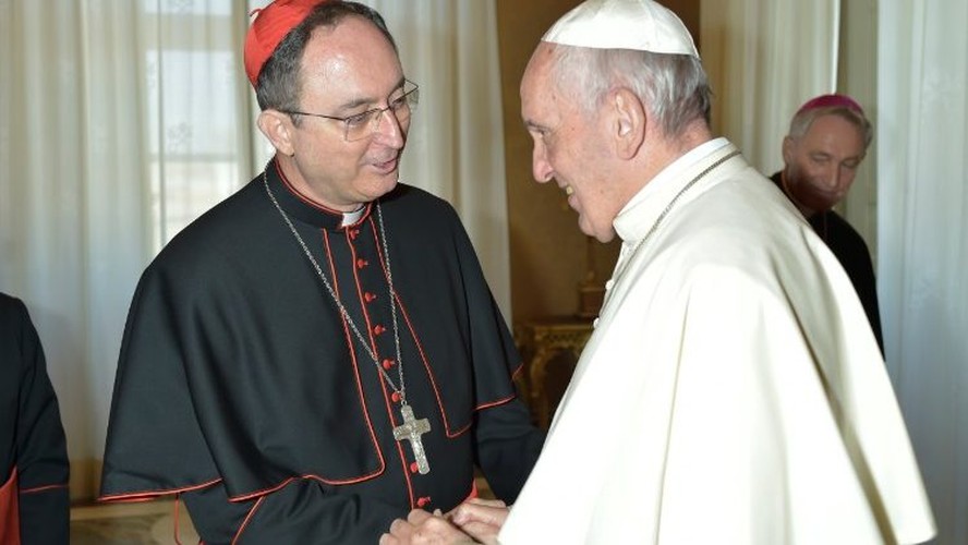 Arcebispo de Salvador, Sérgio da Rocha, com o Papa Francisco